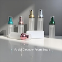 WOGU Flacon pompe mousse givré 60 ml vide en PET pour emballage cosmétique et soins de la peau, flacon moussant en plastique 2 oz pour shampoing et nettoyant facial