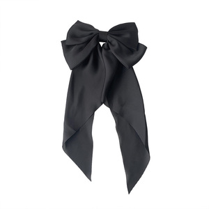 <span class=keywords><strong>2022</strong></span> nouveau Gril <span class=keywords><strong>cheveux</strong></span> accessoires grand nœud épingle à <span class=keywords><strong>cheveux</strong></span> été mousseline de soie grand nœud papillon tache nœud Barrettes femmes <span class=keywords><strong>couleur</strong></span> unie queue de cheval pince - Product Image 1