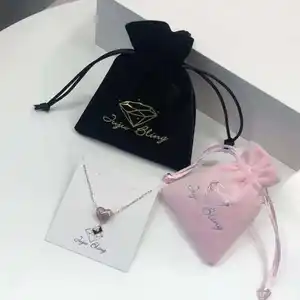 Custom Logo Jewelry Packaging Jewelry Display Paper Cards Jewelry Pouch Necklace Earring Cards