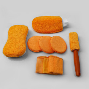 Kit de nettoyage auto en microfibre Pro User 9 pièces, ensemble orange pour le detailing et le lavage - Product Image 3