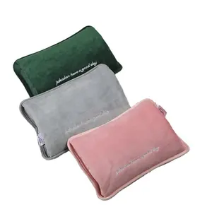 explosion proof rechargeable heat bag embroidered soft cover with electric hot water bottle with CE&RoHS