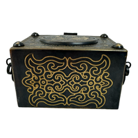 Metal Craft Collectibles China Old Fashion Ornament Good Fortune Imperial Golden Gun Imperial Set