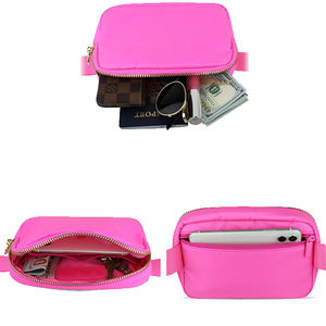 Custom Logo Rode Kleur Sublimatie Sport Lulu Nylon Waterdichte Riem Overal Crossbody <span class=keywords><strong>Bum</strong></span> Heuptasje Heuptasje Tassen Voor Momen - Product Image 3