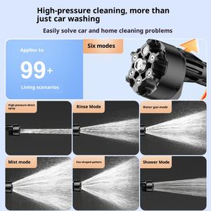 Hidrolavadora Eléctrica Portátil de Alta Presión, 1.2MPa, Inalámbrica, con Boquilla Ajustable 6 en 1 - Product Image 4