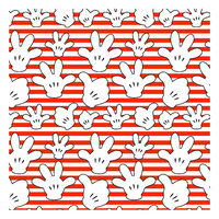 Tissu Popeline de Coton Biologique Écologique Personnalisé à Motif Dessin Animé Mikey Hands Face Balloon pour Chemises et Sacs pour Garçons - Vente Directe Usine