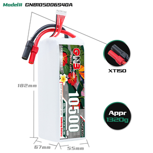 GAONENG GNB 6S 22.2V 10500mAh 40C 80C XT150 <b>RC</b> LiPo Battery Large Scale Drone Agriculture Quadcopter Upgraded From 10000mAh 25C - Product Image 3