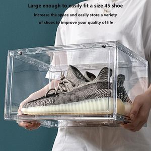 Boîte de rangement transparente en polypropylène pour chaussures, organisateur de baskets populaire, option de rangement sous le lit, capacité 6-10L - Product Image 4