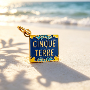 Ciondoli Souvenir Italia Cinque Terre La Dolce Vita per Gioielli Fai da Te Ipoallergenici Placcati Oro Acciaio Inossidabile Ingrosso - Product Image 5