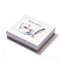 Boîte à café en papier kraft pour l'emballage de grains de café et de poudre tailles personnalisées écologiques jetables pour la vente en gros et au détail