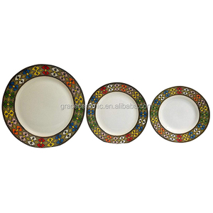 Jebena reréglable <span class=keywords><strong>en</strong></span> porcelaine éthiopienne, assiettes de dîner personnalisées, avec Logo, 7.5 pouces, 10.5 pouces, bon marché - Product Image 5