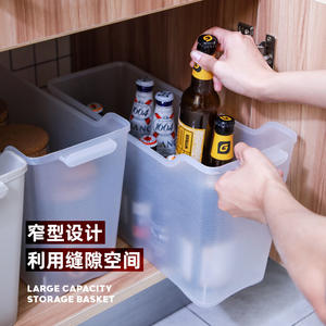 Panier de rangement pour réfrigérateur, grande capacité, rectangulaire, sans couvercle, organisateur de cuisine, tiroir, conteneur, boîte de conservation des aliments - Product Image 5