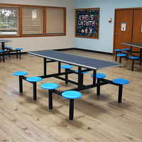 Mobilier de restaurant moderne très brillant Chaise de table à manger pour cantine scolaire en acier inoxydable pour l'usage de la cantine du personnel