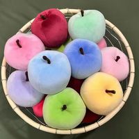 Jouet pomme en peluche de coton PP anti-stress et apaisant – Adorable compagnon de bureau, cadeau d'anniversaire idéal pour les couples, Fête de Qixi