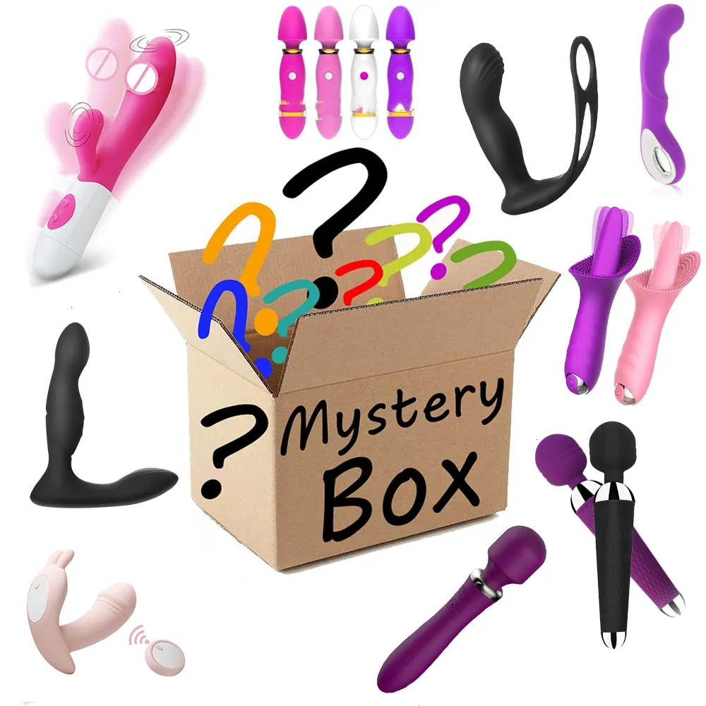 Lucky Box Mystery Boxes AV Prostate Massage Wand Surprise Gift Blind Box Random Vibrator Sex Toys For Couples Gay Man Woman