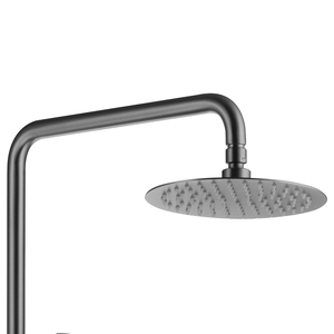 Miscelatore per <span class=keywords><strong>doccia</strong></span> termostatico a pioggia regolabile rotondo in acciaio inossidabile <span class=keywords><strong>con</strong></span> soffitto <span class=keywords><strong>e</strong></span> <span class=keywords><strong>doccia</strong></span> a mano - Product Image 2