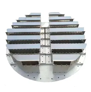 Türmeninterieur hocheffizienter Flüssigkeitsverteiler durch Tröge Metall-Flüssigkeitsverteiler im Trough-Typ