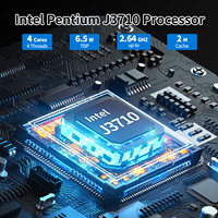 Mini PC CWWK sin ventilador J3710, dispositivo de firewall con 4 puertos LAN i225 de 2.5GbE, RAM DDR3, AES-NI, Pfsense, OPNsense, computadora industrial.