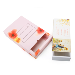 Tùy chỉnh gấp kéo ra hộp in kỹ thuật số bao bì mỹ phẩm FSC có thể gập lại giấy kraft tay áo trượt ngăn kéo hộp - Product Image 5