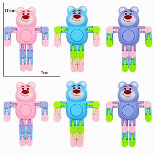 Nuovi Giocattoli in Plastica Multiforma Creativi Antistress a Catena per le Dita, a Tema Cartone Animato, Unicorno, Coniglio Spaziale, Rana - Giocattoli Giroscopici Transfrontalieri - Product Image 4