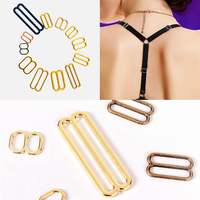 Accessoires de lingerie en métal sans nickel Ajusteur de bikini Bracelet de montre Connecteurs coulissants