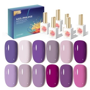 AILANUO, el más nuevo esmalte de uñas para decoración de uñas, Gel UV, juego de 6 colores OEM, crea tu propia marca, logotipo privado, esmalte de uñas en Gel Led Uv - Product Image 1