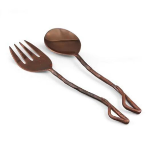 Ensemble de couverts en acier inoxydable prêt à la vente, avec un design tendance en métal cuivré, fabriqué à la main, ensemble de couverts en acier inoxydable à vendre - Product Image 3