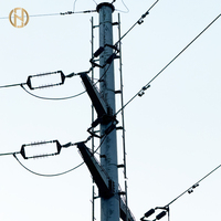 Tour de transmission tubulaire électrique en acier galvanisé Futao FT-TP055 10kV-138kV 220kV 6 prises extérieures certifiée ISO9001 AWS D