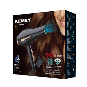 ไดร์เป่าผม Kemey รุ่น KM-2376 สีดำ มอเตอร์ AC ควบคุมอุณหภูมิคงที่ สำหรับใช้ในร้านเสริมสวย - Product Image 4