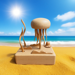Meduse meccaniche in legno ornamento creativo decompressione artigianato in legno <span class=keywords><strong>tutti</strong></span> <span class=keywords><strong>i</strong></span> regali regalo meduse in legno massiccio - Product Image 1
