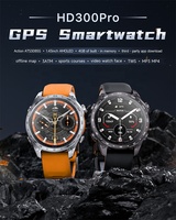 Reloj Inteligente HD300 Pro con GPS, Respuesta a Llamadas, Descarga de Aplicaciones, Mapa Fuera de Línea, Monitoreo de Salud, Asistente de Voz con IA, Pantalla AMOLED de 1.43 Pulgadas, 3ATM
