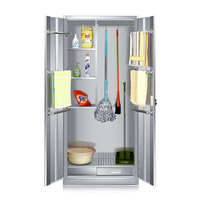 Casier en acier verrouillable à 2 portes - Armoire métallique durable à double compartiment pour meubles de chambre et rangement personnel
