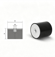 Isolateur de vibrations en caoutchouc de type DE à filetage femelle simple - Supports amortisseurs anti-vibrations pour machines, directement de l'usine