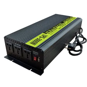 Hanfong 3000W UPS อินเวอร์เตอร์ 12VDC ถึง 220VAC 20A ชาร์จสกุลเงินฟังก์ชั่นสลับอัตโนมัติสําหรับบ้านระบบพลังงานแสงอาทิตย์