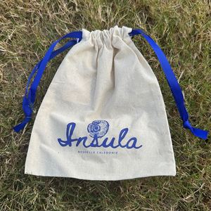 Petite pochette à cordon en toile de coton réutilisable et écologique - Product Image 6
