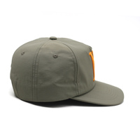 Bahan nilon kustom tidak terstruktur 5 Panel topi Snapback dengan logo bordir 3D kustom