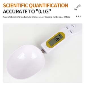 เครื่องชั่งอิเล็กทรอนิกส์แบบช้อน รุ่น Scale-003 ความละเอียดสูง ชั่งได้ 500 กรัม/0.1 กรัม เครื่องชั่งครัว - Product Image 2
