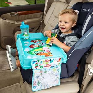 Échantillon gratuit Organisateur de siège arrière de voiture pour enfants, portable et étanche, avec logo personnalisé, plateau de voyage pliable pour enfants - Product Image 5