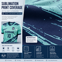 Maillot de football personnalisé professionnel, design sur mesure, sublimation, nom et numéro personnalisés, uniforme unisexe, short anti-humidité