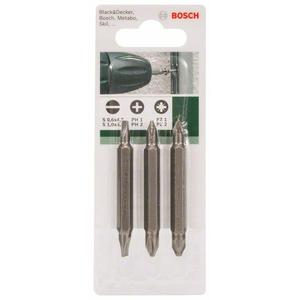 BOSCH - 2609255960 Juego de cuchillas dobles, (3 uds.) -INSERTOS EAN 3165140390293 PARA PUNTAS DE ATORNILLADO - Product Image 2