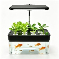 Système de culture hydroponique intelligent pour jardin intérieur à 12 modules, compatible avec la création de micro-paysages DIY