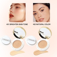 LOZEE Korea Alas Bedak Tahan Keringat Air Cushion Foundation Semi Matte Tahan Lama Dua Lapis