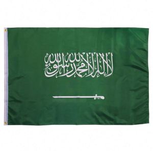 Bandera Personalizada de Arabia Saudita 3x5, Bandera de Poliéster con Logotipo Personalizado, Asta de Aluminio, Venta Internacional - Product Image 2