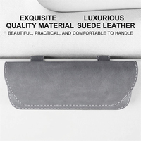 Boîte à lunettes multifonctionnelle pour voiture, rangement pour lunettes de soleil, pare-soleil, porte-cartes, clip à lunettes, boîte à billets