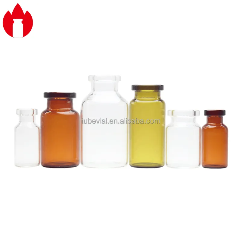 2ml 3ml 5ml 7ml 10ml 20ml 30ml Medicinal Injection Tubular Glass Bottles Glass Vials