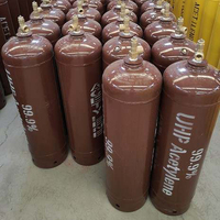 Gaz acétylène industriel pour soudage, prix usine, 40L, 98% 99,5% C2H2