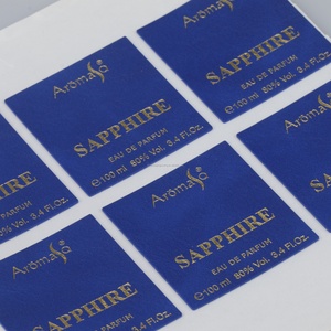 <b>Waterproof</b> Leather PU <b>Stickers</b>, with Gold Stamping and Embossing for Wine Bottles-Custom Shapes & Sizes - Product Image 4