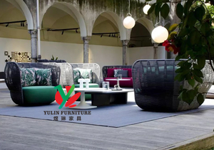 Woven Rope <strong>Outdoor</strong> Furniture Garden Aluminum <strong>Corner</strong> Sofa - Product Image 4