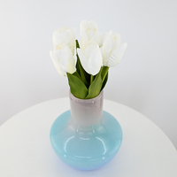 Bouquet de tulipes au toucher réel, fleurs artificielles en gros, multicolores, décoration de mariage, décoration de la maison, cadeau de la Saint-Valentin, ornement de table floral