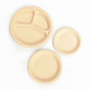 Bamboo Plates Wholesale Disposable Custom Cheap Party Paper Plates for Food