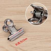 Artecho – Lot de 3 pinces Bulldog rondes en acier inoxydable pour papeterie, 22 mm, capacité 75 feuilles – Vente en gros pour l'organisation de la maison